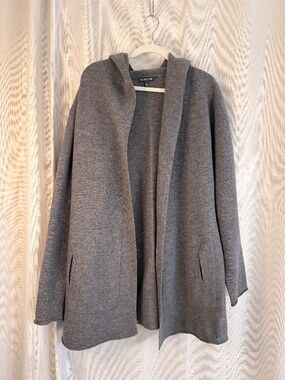 Toad&Co Grey Merino Wool Heartfelt Hoodie Large